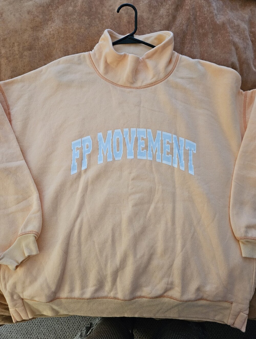 NWOT FP Movement Victory Set (TOP ONLY) Peach Pullover Sweatshirt SOLD OUT COLOR